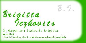 brigitta iczkovits business card